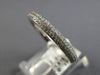 .42CT DIAMOND 18KT WHITE GOLD CLASSIC 3/4 ETERNITY PAVE WEDDING ANNIVERSARY RING