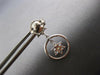 ESTATE 1.24CT DIAMOND 14KT WHITE GOLD FLOWER CIRCLE OF LIFE FUN HANGING EARRINGS