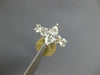 ESTATE 1.75CT DIAMOND 14K WHITE GOLD 3D CLASSIC MARQUISE & ROUND ENGAGEMENT RING