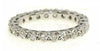 1.34CT DIAMOND 18KT WHITE GOLD 3D ROUND SHARED PRONG ETERNITY ANNIVERSARY RING