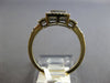 .48CT DIAMOND 14K YELLOW GOLD ROUND CLUSTER SQUARE PAST PRESENT FUTURE LOVE RING