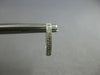ESTATE .15CT DIAMOND 14K WHITE GOLD FILIGREE OVAL HOOP HUGGIE HANGING EARRINGS