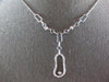 .36CT DIAMOND 18KT WHITE GOLD 3D OVAL LARIAT BY THE YARD SOLITAIRE FUN NECKLACE