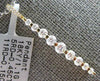 ESTATE .60CT DIAMOND 18KT YELLOW GOLD CLASSIC JOURNEY BAR LOVE FLOATING PENDANT
