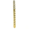 ESTATE .14CT DIAMOND 18KT YELLOW GOLD 3D CLASSIC ROUND ROPE ANNIVERSARY RING