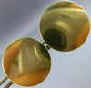 ESTATE LARGE 14KT YELLOW GOLD 3D CLASSIC ROUND ENGRAVABLE CUFF LINKS