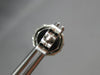 LARGE .62CT DIAMOND 18K WHITE GOLD 3D ROUND FLOWER HALO SEMI MOUNT STUD EARRINGS