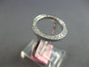 ESTATE .33CT DIAMOND 14KT WHITE GOLD 3D CLASSIC ROUND CIRCLE OF LIFE FUN RING