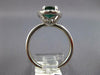 WIDE 2CT DIAMOND & AAA EMERALD 14KT WHITE GOLD OVAL & ROUND HALO ENGAGEMENT RING