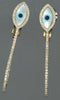 LARGE .75CT DIAMOND & AAA MOTHER OF PEARL 14K YELLOW GOLD 3D INSIDE OUT EARRINGS