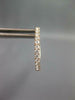 ESTATE .27CT DIAMOND 18KT ROSE GOLD ROUND CLASSIC OVAL HUGGIE HANGING EARRINGS