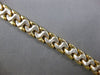 ESTATE WIDE 14KT WHITE & YELLOW GOLD MATTE & SHINY MULTI WAVE FUN BRACELET