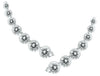 ESTATE 1.25CT DIAMOND 14KT WHITE GOLD CLASSIC ROUND JOURNEY EAR CLIMBER EARRINGS