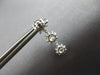 1.46CT DIAMOND 14KT WHITE GOLD MULTI FLOWER PAST PRESENT FUTURE HANGING EARRINGS