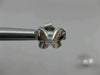 ANTIQUE .16CT DIAMOND BUTTERFLY 3D 18KT WHITE GOLD EARRINGS ELEGANT!! #9672