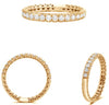 .40CT DIAMOND 14KT YELLOW GOLD 3D ROUND SEMI ETERNITY MULTI HEART WEDDING RING
