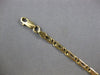 ESTATE LONG 14KT YELLOW GOLD 3D HANDCRAFTED SOLID OVAL LINK LOVE BRACELET