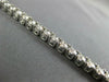 ESTATE 3.02CT DIAMOND 14KT WHITE GOLD 3D ROUND CLASSIC 4 PRONG TENNIS BRACELET
