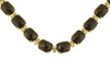 LARGE 94.86CT DIAMOND & AAA SMOKEY TOPAZ 14KT YELLOW GOLD FILIGREE LOVE NECKLACE