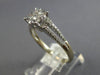 ESTATE .48CT DIAMOND 18K 2 TONE GOLD ROUND INVISIBLE FLOWER FRIENDSHIP LOVE RING