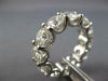 ESTATE LARGE 8.51CT DIAMOND PLATINUM 3D CLASSIC ROUND ETERNITY ANNIVERSARY RING