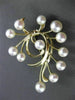 ESTATE LARGE 14KT YELLOW GOLD MIKIMOTO AAA SOUTH SEA PEARL BOW PIN BROOCH #23634