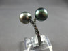 .30CT BLACK DIAMOND & AAA TAHITIAN PEARL 18K BLACK GOLD 3D CRISS CROSS LOVE RING