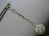 ESTATE LARGE 1.31CT DIAMOND 18KT WHITE GOLD SOLITAIRE FILIGREE HANGING EARRINGS