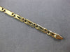 ESTATE LONG 14KT YELLOW GOLD 3D HANDCRAFTED SOLID OVAL LINK LOVE BRACELET