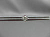 ESTATE .36CT DIAMOND 14K WHITE GOLD BEZEL BURNISHED ROUND STUD EARRINGS 4mm 7835