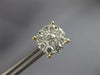 ESTATE LARGE 2.01CT DIAMOND 14KT YELLOW GOLD ROUND CLUSTER FLOWER STUD EARRINGS
