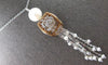 EXTRA LARGE AAA SOUTH SEA PEARL 18K WHITE & ROSE GOLD CHANDELIER LARIAT NECKLACE