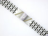ESTATE .05CT DIAMOND 14KT YELLOW GOLD & STAINLESS STEEL 3D ETOILE MENS BRACELET