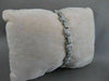 ANTIQUE 1CTW DIAMOND 14KT WHITE GOLD BEZEL ROPE FILIGREE BRACELET 6MM 7" #18775