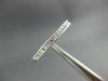 ANTIQUE .36CT DIAMOND PLATINUM 3D 2mm FILIGREE MILGRAIN ANNIVERSARY RING #26668