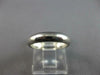 ESTATE 14KT WHITE GOLD 3D CLASSIC SOLID PLAIN 4MM WEDDING ANNIVERSARY RING
