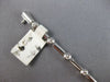 ESTATE .56CT DIAMOND 14K WHITE GOLD ROUND BEZEL BY THE YARD LOVE TENNIS BRACELET