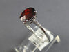 1.43CT DIAMOND & AAA GARNET 14KT WHITE GOLD 3D OVAL & ROUND FRIENDSHIP LOVE RING