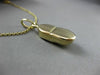 ESTATE 14KT YELLOW GOLD 3D HANDCRAFTED BOW BABY SHOE PENDANT & CHAIN #25217