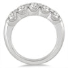 ESTATE 1.5CT 14KT WHITE GOLD 3D ROUND 5 STONE CHANNEL WEDDING ENGAGEMENT RING