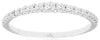 .30CT DIAMOND 14KT WHITE GOLD ROUND JOURNEY GRADUATING WEDDING ANNIVERSARY RING