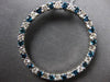 LARGE 1.45CT WHITE & BLUE DIAMOND 14K WHITE GOLD CIRCLE OF LIFE FLOATING PENDANT