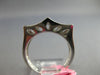 WIDE .87CT DIAMOND 18KT WHITE GOLD 3D BAGUETTE 2 ROW FILIGREE CHANNEL FUN RING