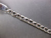 ESTATE LONG 14KT WHITE GOLD CLASSIC HANDCRAFTED CUBAN MENS ID BRACELET