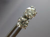 ESTATE 1.18CT DIAMOND 14KT WHITE GOLD 3D ROUND SOLITAIRE SCREWBACK STUD EARRINGS