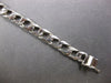 ESTATE LONG 14KT WHITE GOLD CLASSIC HANDCRAFTED CUBAN MENS ID BRACELET