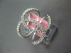 ESTATE WIDE .48CT DIAMOND 14KT WHITE GOLD 3D LOVE KNOT FUN RING