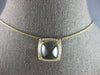 8.33CT DIAMOND & AAA GREEN AMETHYST 14KT YELLOW GOLD SQUARE HALO PYRAMID PENDANT