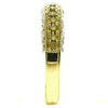 ESTATE .55CT FANCY YELLOW DIAMOND 18KT YELLOW GOLD 3D FILIGREE ANNIVERSARY RING