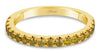 .52CT FANCY YELLOW DIAMOND 18KT YELLOW GOLD ROUND SEMI ETERNITY ANNIVERSARY RING